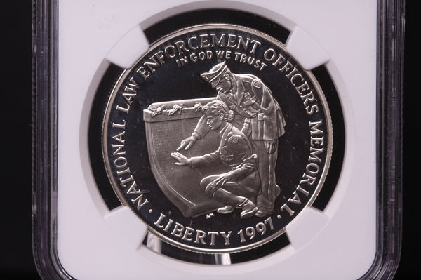 1997-P Law Officers Commemorative. Silver $1. NGC PF-69 Ultra Cameo. Store #03423