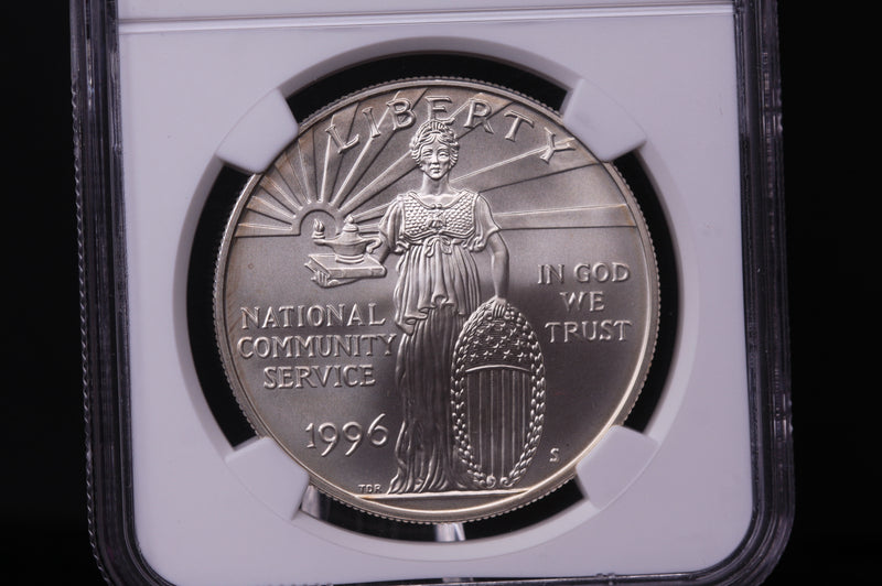 1996-S Community Service Commemorative.  Silver $1.  NGC MS-69. Store