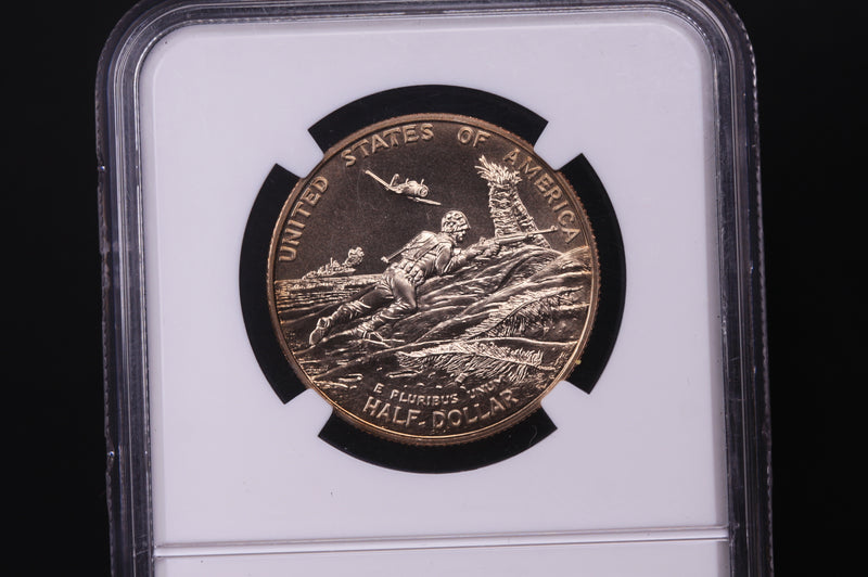 1991-1995-P W.W. II Commemorative. Silver Half Dollar. NGC MS-70  Store