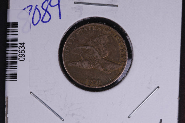 1858 Flying Eagle Small Cent, Large Letters. Affordable Collectible Coin. Store # 09634