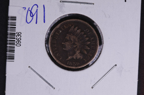 1859 Indian Head Small Cent.  Affordable Collectible Coin. Store # 09636