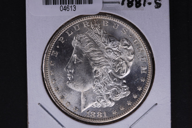 1881-S Morgan Silver Dollar, Un-Circulated condition, Cleaned/Polished.  Store