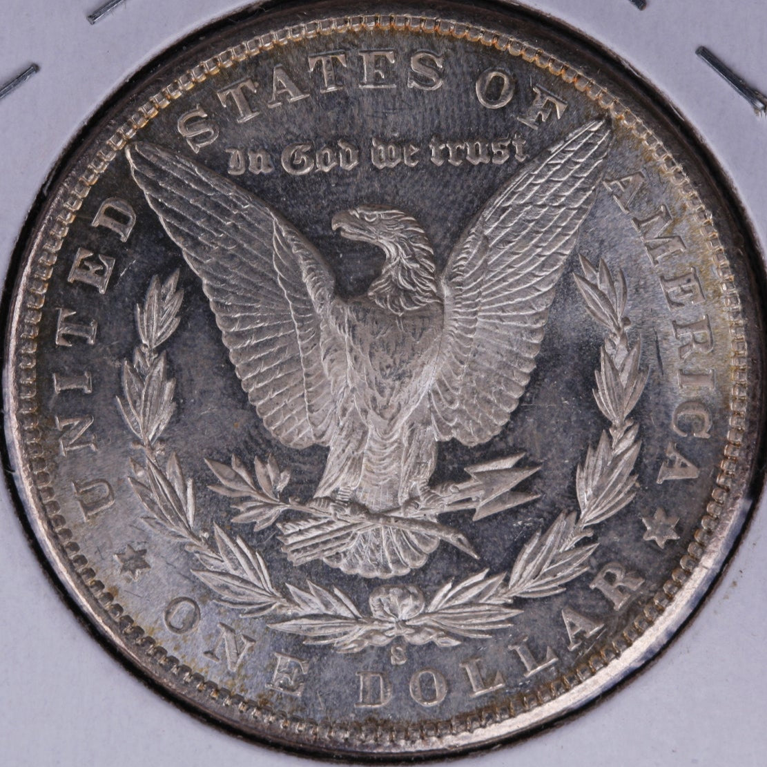 1881-S Morgan Silver Dollar, 'Toned', Mint State Uncirculated Coin, Store #DR0199