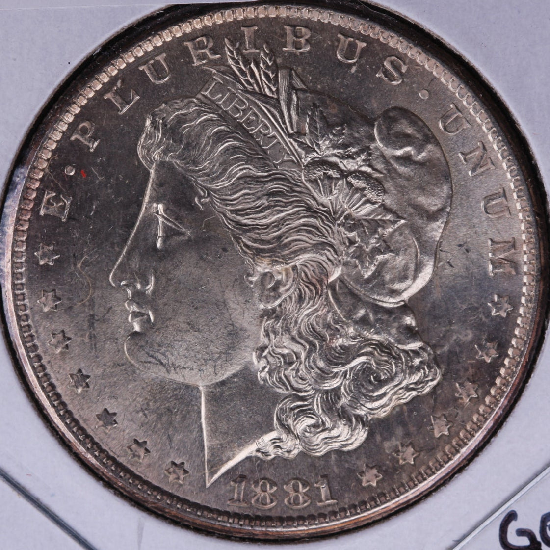 1881-S Morgan Silver Dollar, Gem Mint State Uncirculated Coin, Store #DR0202