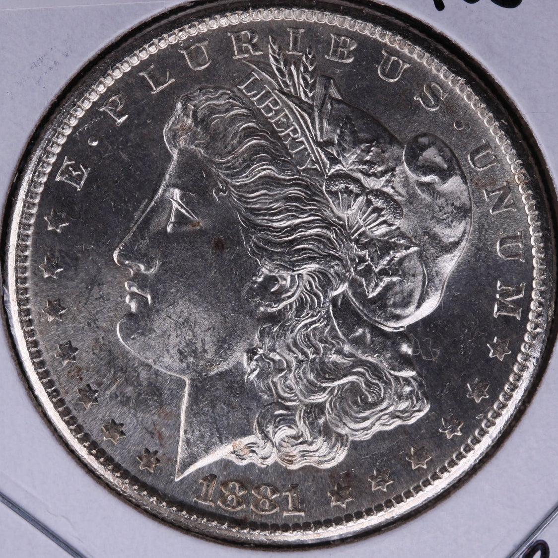1881-S Morgan Dollar, Mint State Uncirculated Coin, Store #04626