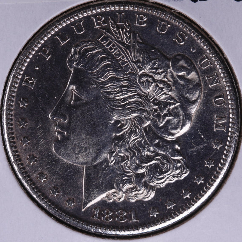 1881-S Morgan Silver Dollar, Un-Circulated condition. Has been cleaned/polished