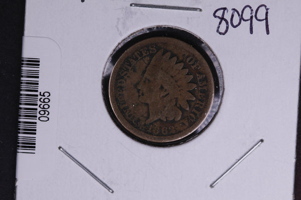 1862 Indian Head Small Cent.  Affordable Collectible Coin. Store # 09665