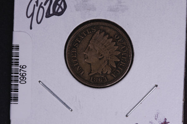 1863 Indian Head Small Cent.  Affordable Collectible Coin. Store # 09676