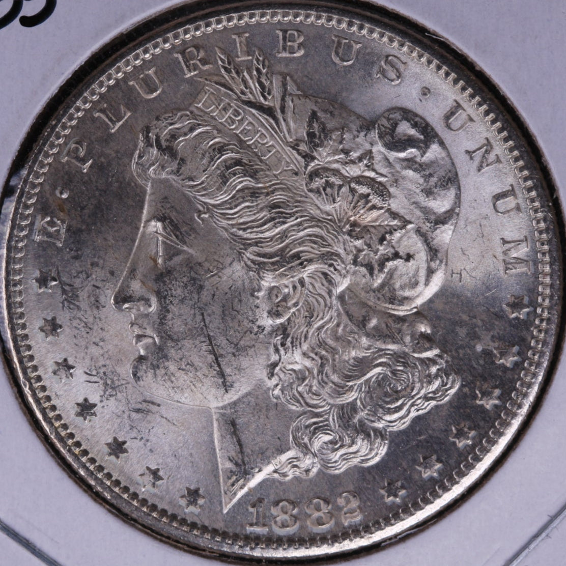 1882-S Morgan Silver Dollar, Mint State Uncirculated Coin, Store #DR0213
