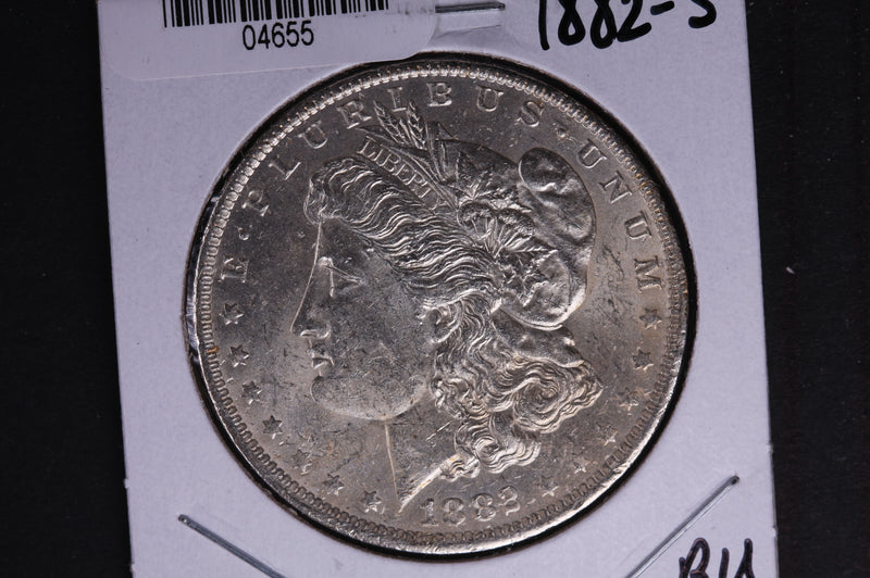 1882-S Morgan Silver Dollar, Un-Circulated condition.  Coin Store