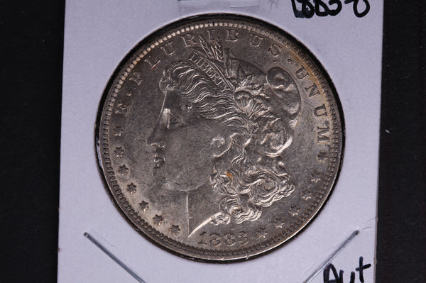 1883-O Morgan Silver Dollar, About Un-Circulated condition.  Coin Store #03438