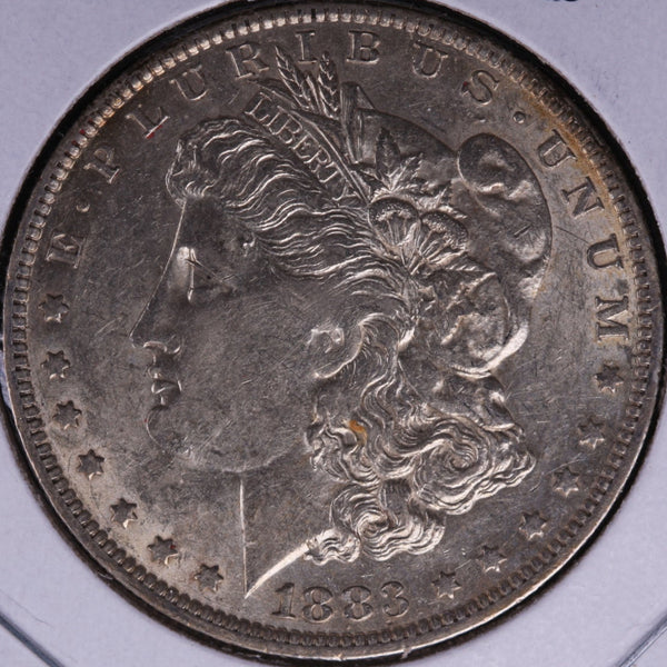 1883-O Morgan Silver Dollar, About Uncirculated Coin, Store #DR0274