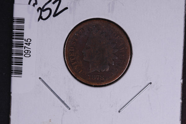 1878 Indian Head Small Cent.  Affordable Collectible Coin. Store # 09745
