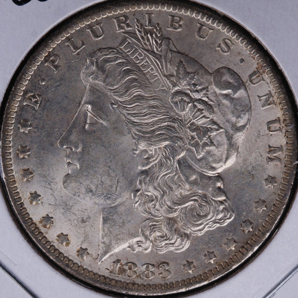 1883-O Morgan Silver Dollar, About Uncirculated Coin, Store #DR0268