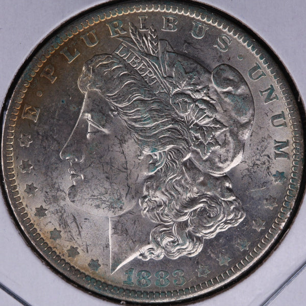 1883-O Morgan Silver Dollar, Mint State Uncirculated condition. Coin #DR0277
