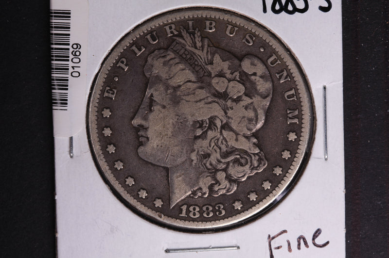 1883-S Morgan Silver Dollar, Fine Circulated condition. Coin Store