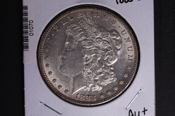 1883-S Morgan Silver Dollar, About Un-Circulated condition. Coin Store #01070