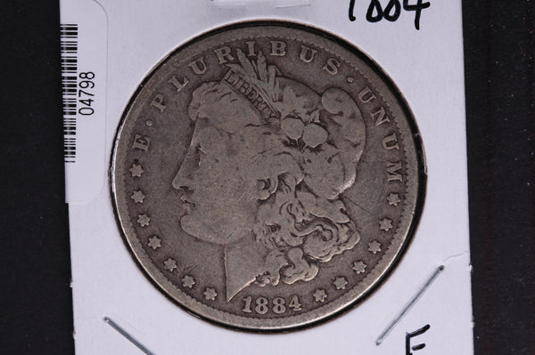 1884 Morgan Silver Dollar, Fine Circulated condition. Coin Store #04798