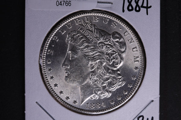 1884 Morgan Silver Dollar, Brilliant Un-Circulated condition. Coin Store #04766