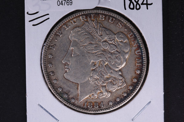 1884 Morgan Silver Dollar, Very Fine Circulated condition. Coin Store #04769