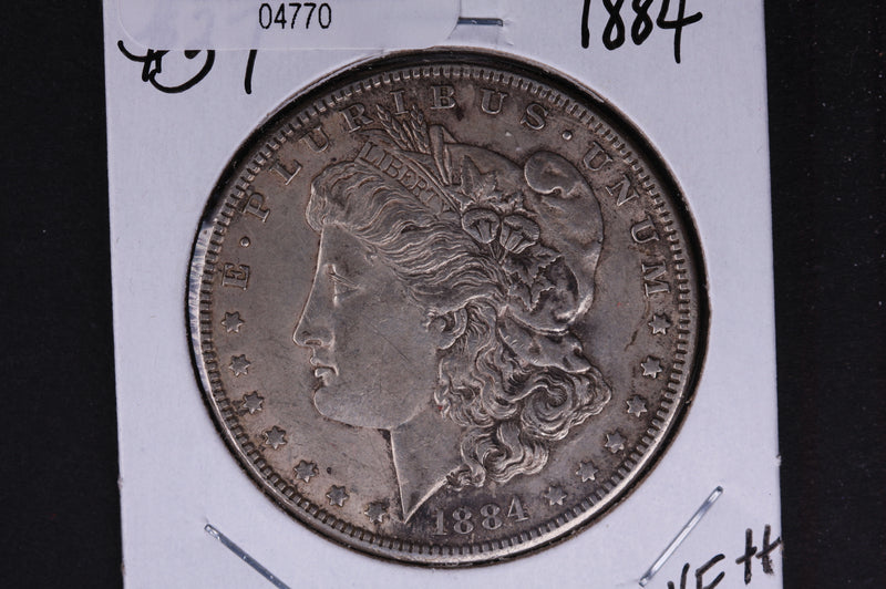 1884 Morgan Silver Dollar, Very Fine Circulated condition. Coin Store