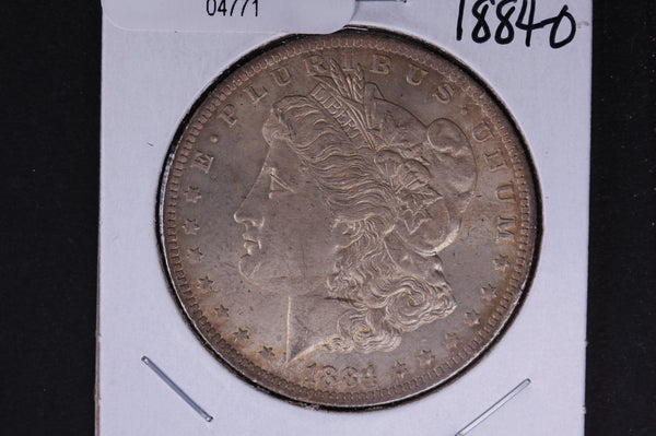 1884-O Morgan Silver Dollar, Un-Circulated condition, Toned. Coin Store #04771