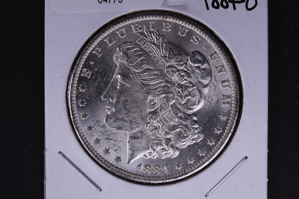 1884-O Morgan Silver Dollar, Brilliant Un-circulated condition. Coin Store #04775