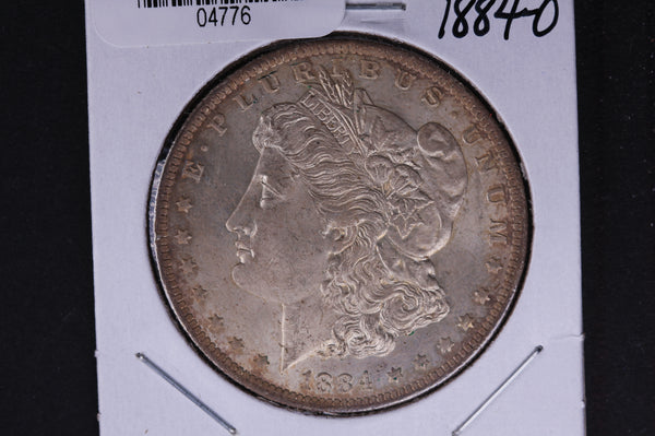 1884-O Morgan Silver Dollar, Un-circulated condition, Toned. Coin Store #04776