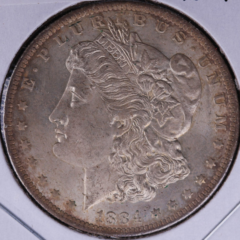 1884-O Morgan Silver Dollar, Un-circulated condition, Toned. Coin Store
