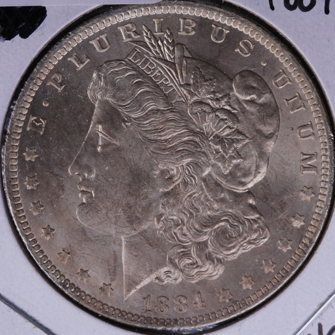 1884-O Morgan Dollar, Mint State Uncirculated Coin, Store #DR0285