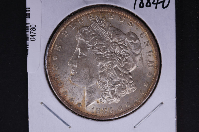 1884-O Morgan Silver Dollar, Un-circulated condition, Toned. Coin Store