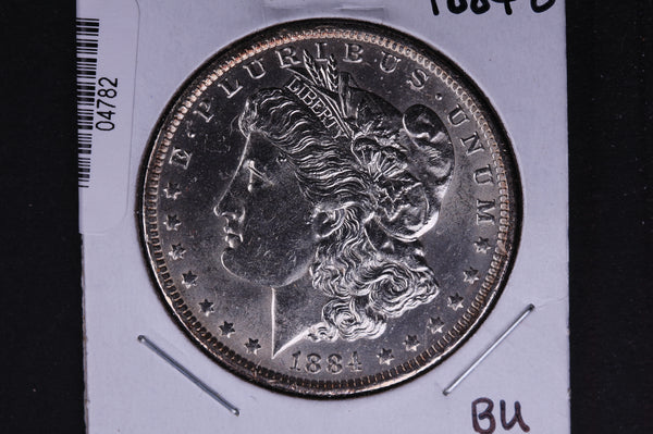 1884-O Morgan Silver Dollar, Brilliant Un-circulated condition, Coin Store #04782