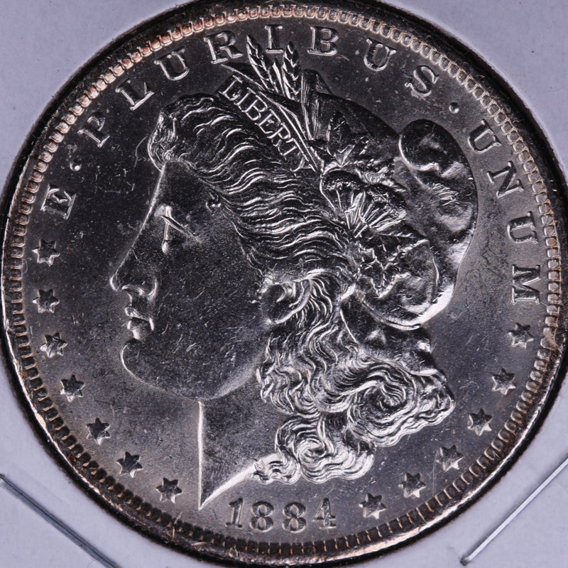 1884-O Morgan Silver Dollar, Brilliant Un-circulated condition, Coin Store