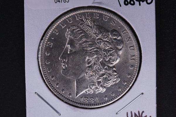 1884-O Morgan Silver Dollar, Un-circulated condition, Coin Store #04783