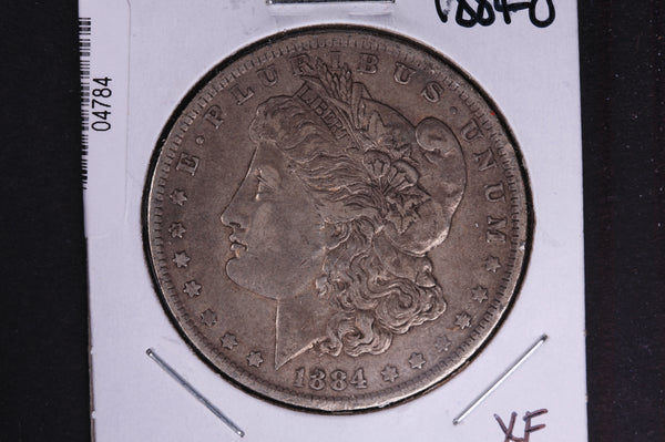1884-O Morgan Silver Dollar, Extra Fine Circulated condition, Coin Store #04784
