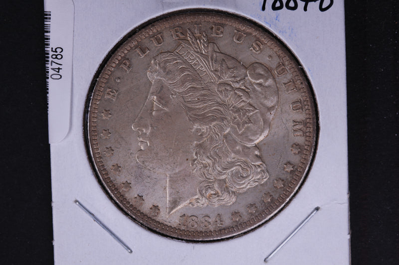 1884-O Morgan Silver Dollar, Un-Circulated condition, Toned. Coin Store