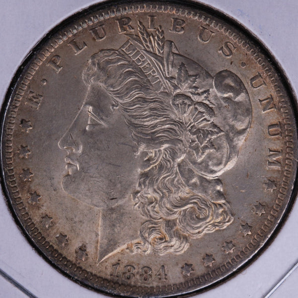 1884-O Morgan Silver Dollar, Mint State Uncirculated Coin, Store #DR0293
