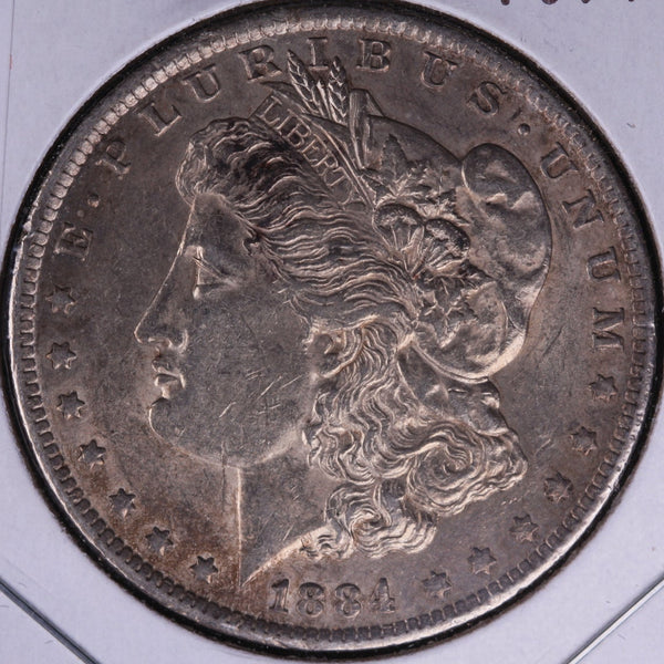 1884-O Morgan Silver Dollar, Extra Fine Circulated Coin, Store #DR0295