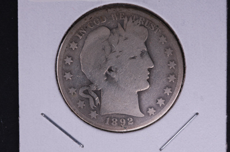 1892-O Barber Half Dollar. Average Circulated Coin. View all photos.