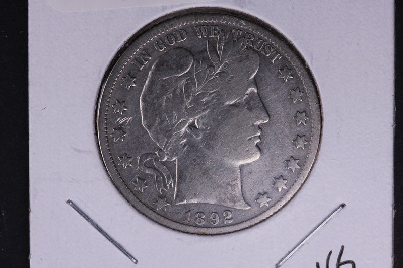 1892-S Barber Half Dollar. Average Circulated Coin. View all photos.