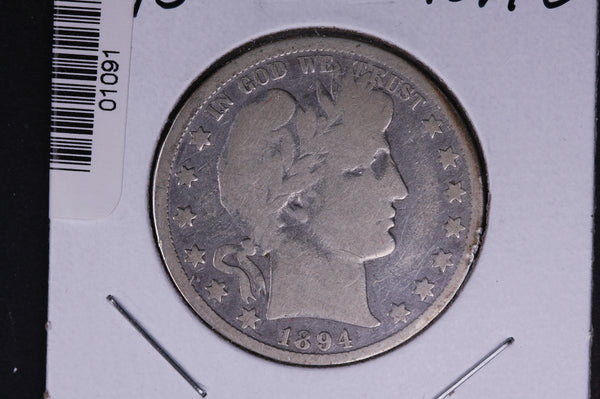 1894-O Barber Half Dollar. Average Circulated Coin. View all photos. #01091