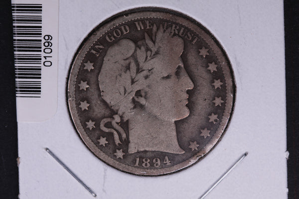 1894-S Barber Half Dollar. Average Circulated Coin. View all photos. #01099