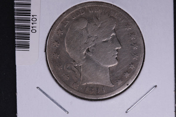 1894-S Barber Half Dollar. Average Circulated Coin. View all photos. #01101