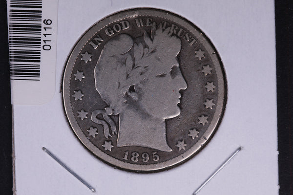 1895-S Barber Half Dollar. Average Circulated Coin. View all photos. #01116