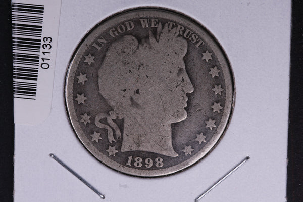 1898 Barber Half Dollar. Average Circulated Coin. View all photos. #01133