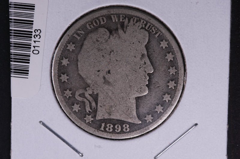1898 Barber Half Dollar. Average Circulated Coin. View all photos.