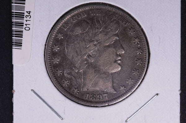 1897 Barber Half Dollar. Average Circulated Coin. View all photos. #01134