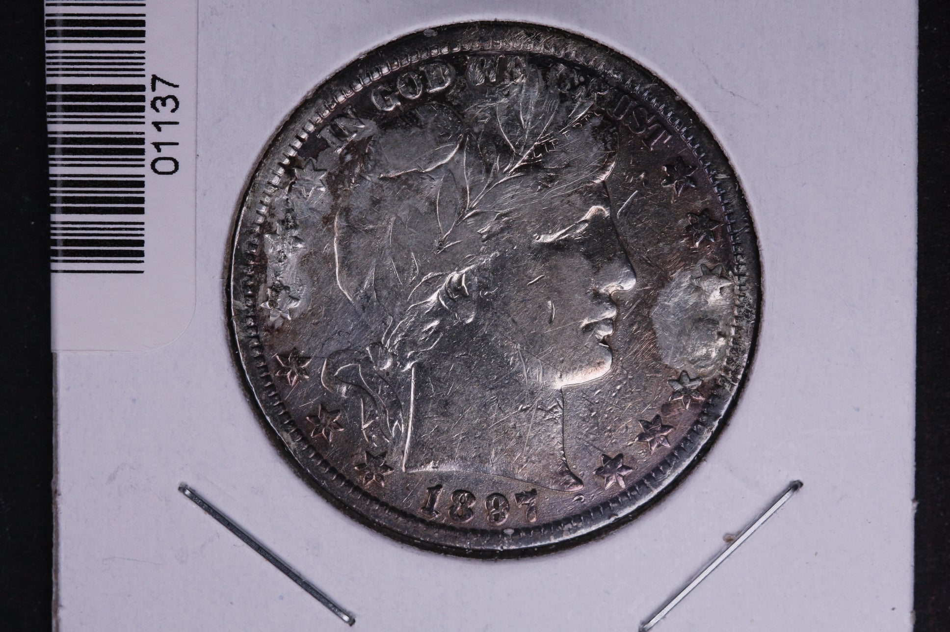 1897 Barber Half Dollar. Average Circulated Coin. View all photos. #HR209