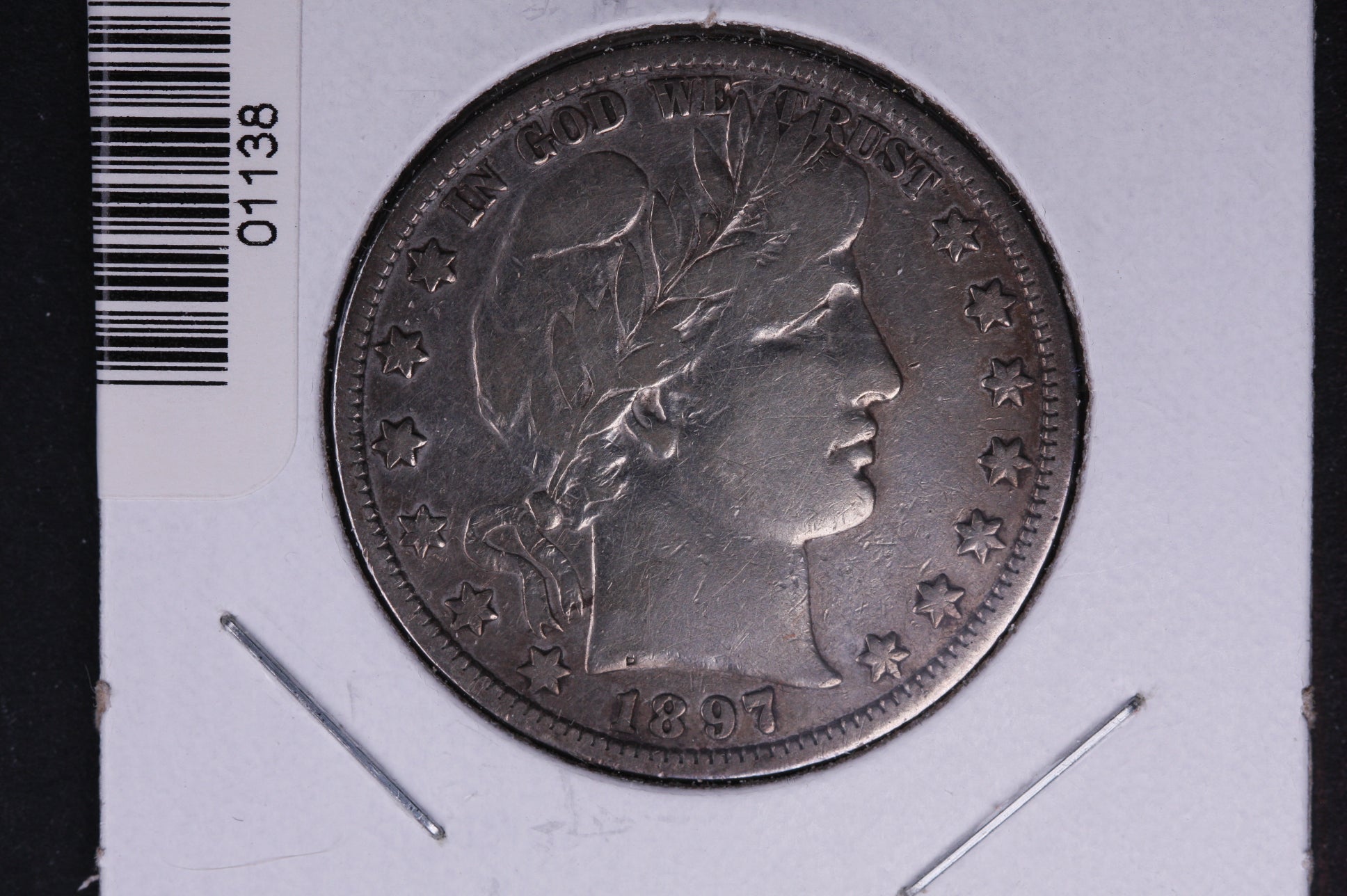 1897 Barber Half Dollar. Average Circulated Coin. View all photos. #HR208