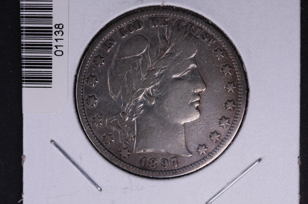 1897 Barber Half Dollar. Average Circulated Coin. View all photos. #01138